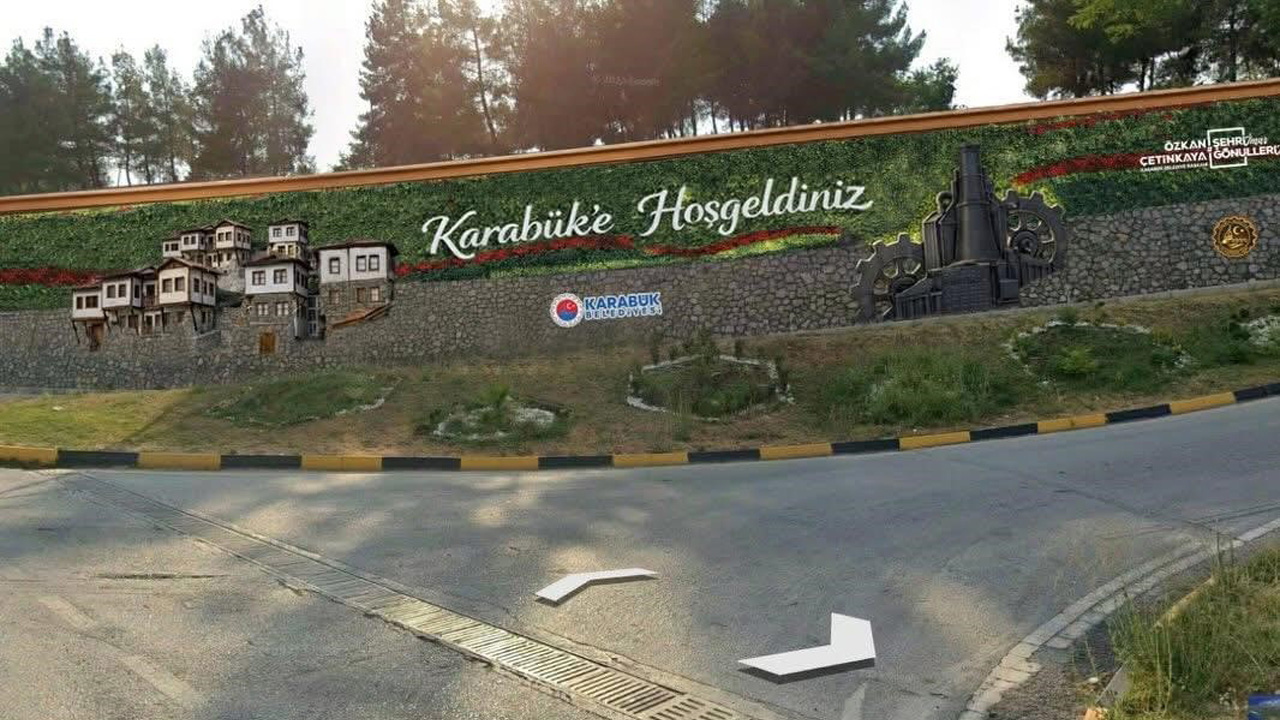KARABÜK’TE ŞEHİR GİRİŞLERİNE ESTETİK GÖRÜNÜM KAZANDIRILIYOR