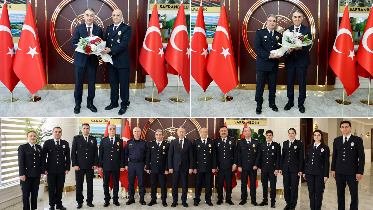 VALİ ÇAĞATAY, EMNİYET TEŞKİLATI MENSUPLARINI KABUL ETTİ