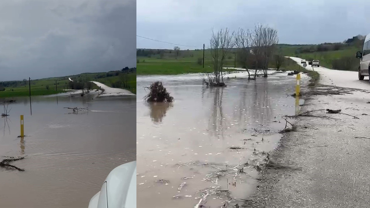ESKİPAZAR’DA DOLU VE SAĞANAK ETKİLİ OLDU, DERE TAŞTI