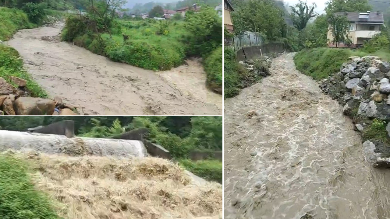 KARABÜK’TE SAĞANAK SONRASI DERELERDEKİ SU SEVİYELERİ YÜKSELDİ