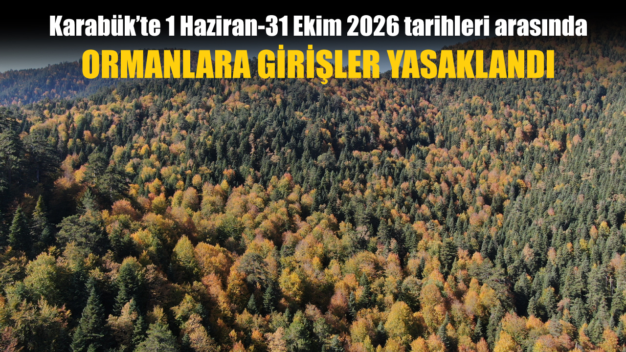 KARABÜK’TE ORMANLARA GİRİŞLER YASAKLANDI