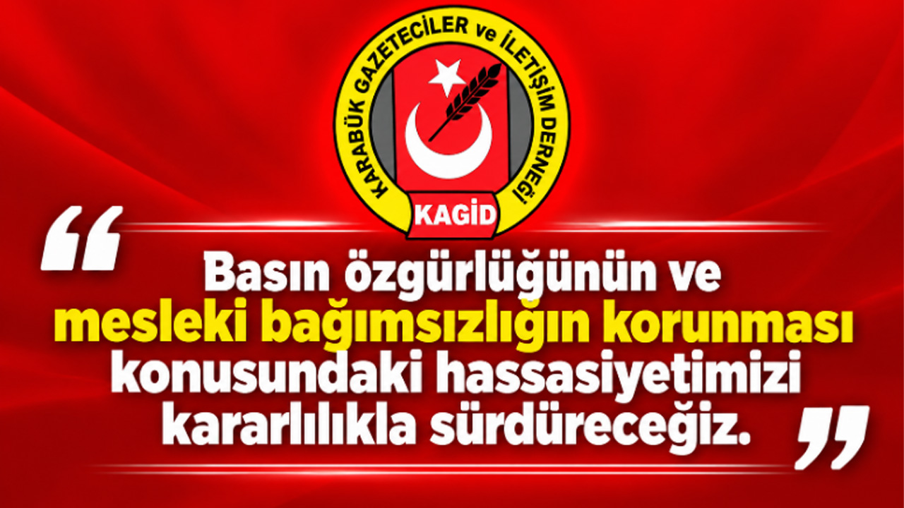 KAGİD: BASKILARA MARUZ KALAN MESLEKTAŞLARIMIZIN YANINDAYIZ